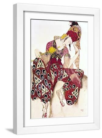 Costume Design for Nijinsky in the Ballet "La Peri" by Paul Dukas 1911 - White Framed Art Print Wall Art, 12x18 Costume Design for Nijinsky in the Ballet "La Peri" by Paul Dukas 1911 - White Framed Art Print Wall Art, 12x18