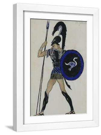 Costume Design for Phaedre; Hippolitus - White Framed Art Print Wall Art, 12x18 Costume Design for Phaedre; Hippolitus - White Framed Art Print Wall Art, 12x18