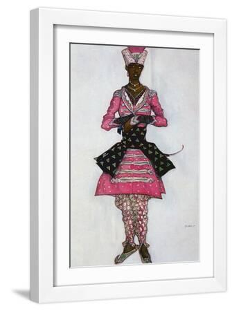 Costume Design for the Indian Bridegroom, from Sleeping Beauty, 1921 (Colour Litho) - White Framed Art Print Wall Art, 12x18 Costume Design for the Indian Bridegroom, from Sleeping Beauty, 1921 (Colour Litho) - White Framed Art Print Wall Art, 12x18