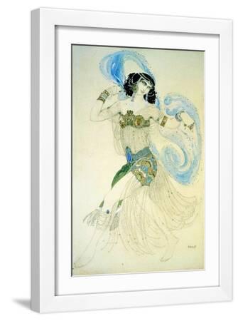 Dance of the Seven Veils, 1908 - White Framed Art Print Wall Art, 12x18 Dance of the Seven Veils, 1908 - White Framed Art Print Wall Art, 12x18