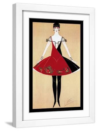 De Feure Deco - White Framed Art Print Wall Art, 12x18 De Feure Deco - White Framed Art Print Wall Art, 12x18