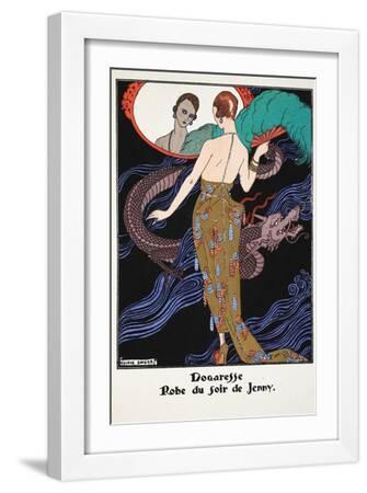 Dogaresse - Evening Gown by Jenny, 1919-21 - White Framed Art Print Wall Art, 12x18 Dogaresse - Evening Gown by Jenny, 1919-21 - White Framed Art Print Wall Art, 12x18