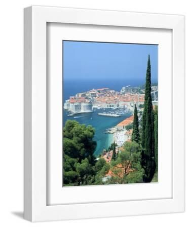 Dubrovnik, Croatia - White Framed Art Print Wall Art, 9x12 Dubrovnik, Croatia - White Framed Art Print Wall Art, 9x12