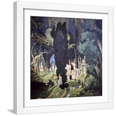 Elysium, 1906 - White Framed Art Print Wall Art, 16x16 Elysium, 1906 - White Framed Art Print Wall Art, 16x16