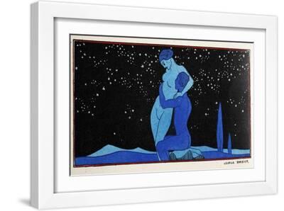 Evening - White Framed Art Print Wall Art, 18x12 Evening - White Framed Art Print Wall Art, 18x12