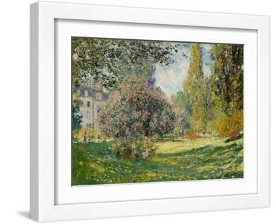 Landscape: The Parc Monceau, 1876 - White Framed Art Print Wall Art, 16x12 Landscape: The Parc Monceau, 1876 - White Framed Art Print Wall Art, 16x12
