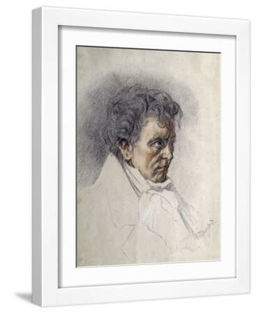 Ludwig Van Beethoven (1770-182) - White Framed Art Print Wall Art, 12x16 Ludwig Van Beethoven (1770-182) - White Framed Art Print Wall Art, 12x16