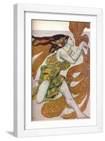 'Narcisse: A Bacchante. Costume design for the dance Narcisse', 1911 - White Framed Art Print Wall Art, 12x18