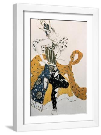 Peri (Natasha Trouhanov), Costume Design for La Peri, 1911 - White Framed Art Print Wall Art, 12x18