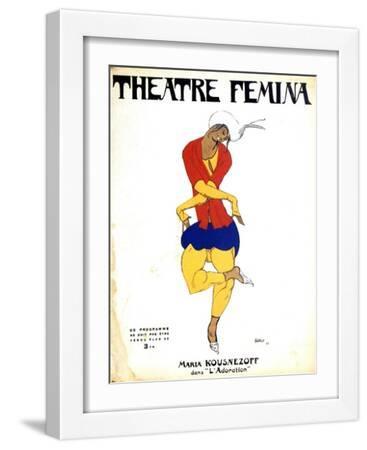 Poster for Igor Stravinsky's Ballet 'The Rite of Spring, 1911 - White Framed Art Print Wall Art, 12x16