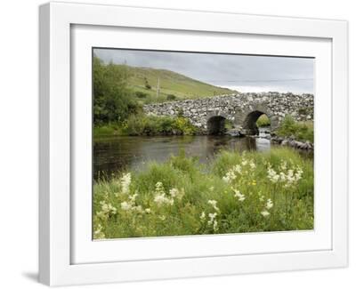 Quiet Man Bridge, Near Maam Cross, Connemara, County Galway, Connacht, Republic of Ireland - White Framed Art Print Wall Art, 16x12 Quiet Man Bridge, Near Maam Cross, Connemara, County Galway, Connacht, Republic of Ireland - White Framed Art Print Wall Art, 16x12