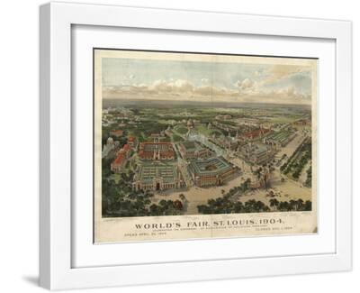St Louis Worlds Fair - White Framed Art Print Wall Art, 16x12