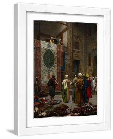 The Carpet Merchant, C.1887 - White Framed Art Print Wall Art, 12x16