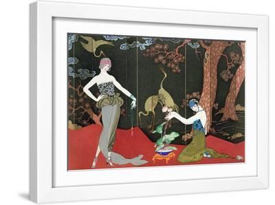 The Fashion for Lacquer, engraved by Henri Reidel, 1920 - White Framed Art Print Wall Art, 18x12