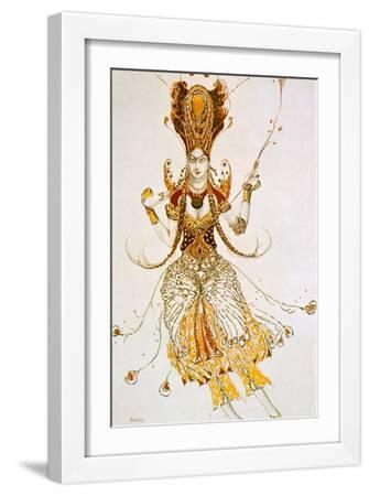 The Firebird, Costume Design for Stravinsky's Ballet the Firebird, 1910 - White Framed Art Print Wall Art, 12x18