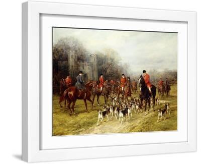 The Meet - White Framed Art Print Wall Art, 16x12
