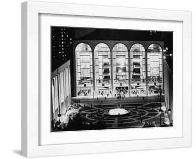 The Metropolitan Opera House, Lincoln Center, New York, 1969 - White Framed Art Print Wall Art, 16x12
