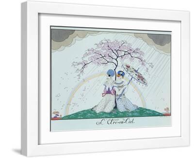 The Rainbow - White Framed Art Print Wall Art, 16x12