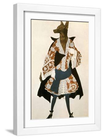 The Sleeping Beauty Wolf, 1921 - White Framed Art Print Wall Art, 12x18